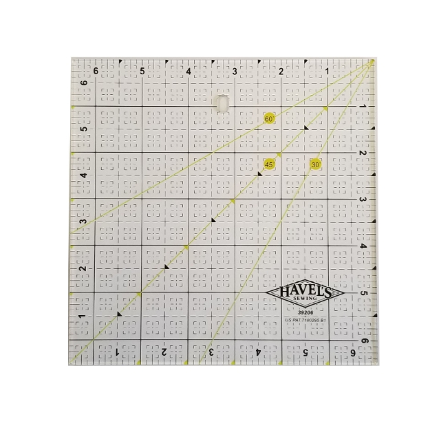 Picture of 6.5 x 6.5 INCH SQUARE FABRIC RULER